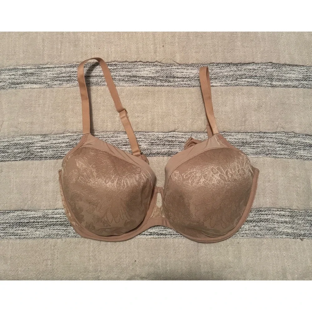 Soma Lightest Lift Perfect Coverage Lace Underwire Bra Nude Tan 38D